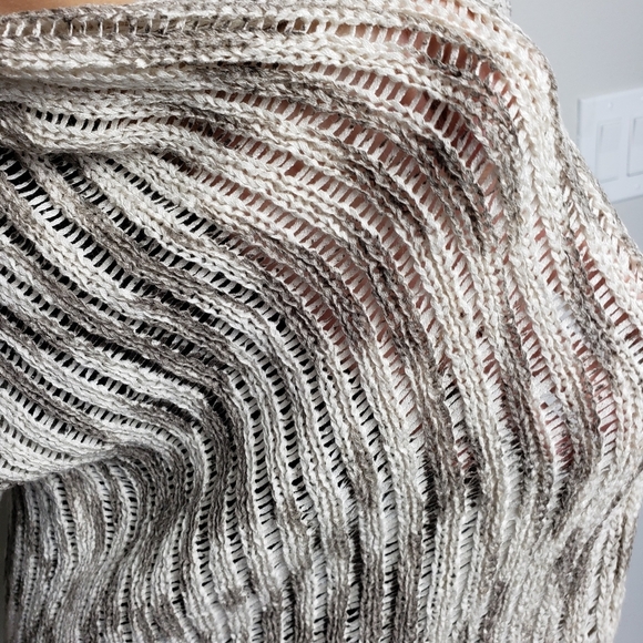 NWOT Chico's Crochet Open Front Cardigan 2 (L) - Picture 6 of 7